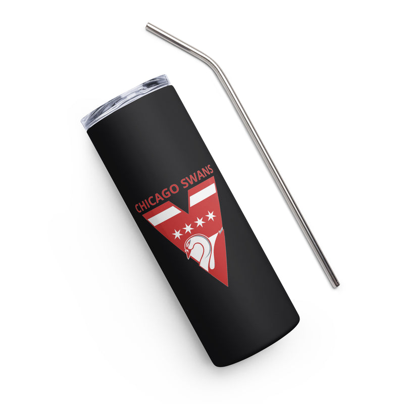 Stainless steel tumbler - Chicago Swans Logo