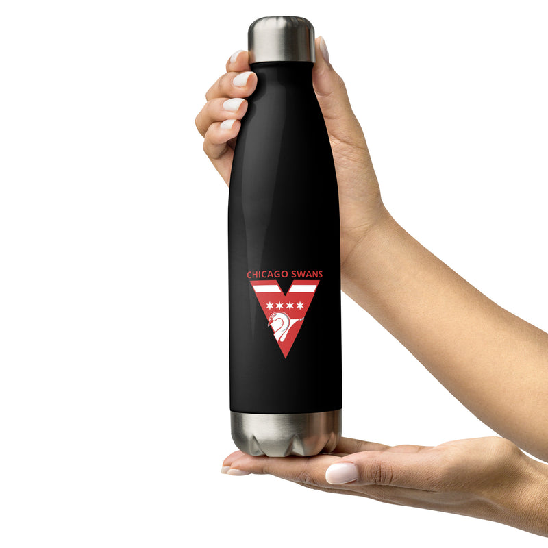 Stainless Steel Water Bottle - Swans Logo