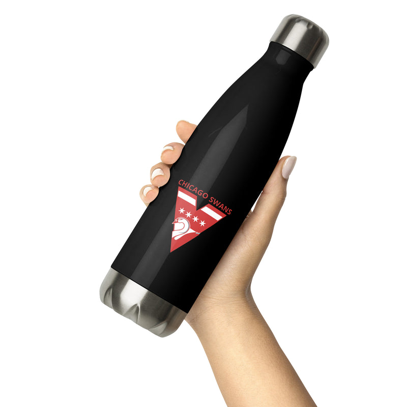 Stainless Steel Water Bottle - Swans Logo